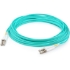 Picture of AddOn 13m LC (Male) to LC (Male) Aqua OM3 Duplex Fiber OFNR (Riser-Rated) Patch Cable