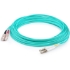 Picture of AddOn 20m LC (Male) to SC (Male) Aqua OM3 Duplex Fiber OFNR (Riser-Rated) Patch Cable