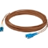 Picture of AddOn 1m SC (Male) to LC (Male) Brown OM1 Duplex PVC Fiber Patch Cable