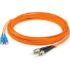 Picture of AddOn 1m SC (Male) to ST (Male) Orange OM1 Duplex Fiber OFNR (Riser-Rated) Patch Cable