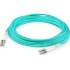 Picture of AddOn 20ft LC (Male) to LC (Male) Aqua OM4 Duplex Fiber OFNR (Riser-Rated) Patch Cable