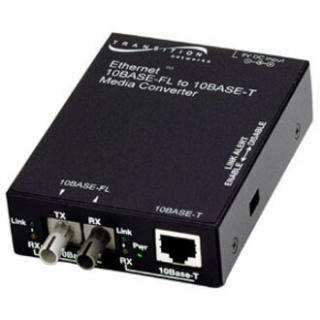 Picture of Transition Networks E-TBT-FRL-05 10BASE-T to 10BASE-FL Ethernet Media Converter