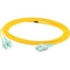 Picture of AddOn 2m ASC (Male) to ASC (Male) Yellow OS2 Simplex Fiber OFNR (Riser-Rated) Patch Cable