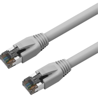 Picture of Axiom 10FT CAT8 2000mhz S/FTP Shielded Patch Cable Snagless Boot (Gray)