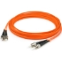 Picture of AddOn 1m ST (Male) to ST (Male) Orange OM1 Duplex Fiber OFNR (Riser-Rated) Patch Cable