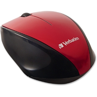 Picture of Verbatim Wireless Notebook Multi-Trac Blue LED Mouse - Red