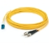 Picture of AddOn 100m LC (Male) to ST (Male) Straight Yellow OS2 Duplex LSZH Fiber Patch Cable