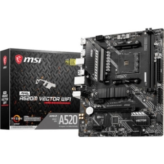 Picture of MSI MAG A520M VECTOR WIFI Desktop Motherboard - AMD A520 Chipset - Socket AM4 - Micro ATX