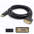 Picture of 5PK DisplayPort 1.2 Male to DVI-I (29 pin) Female Black Adapters Which Requires DP++ For Resolution Up to 2560x1600 (WQXGA)