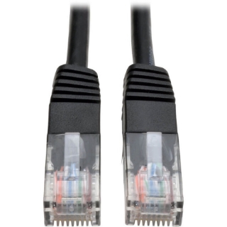 Picture of Tripp Lite 5ft Cat5e / Cat5 350MHz Molded Patch Cable RJ45 M/M Black 5'