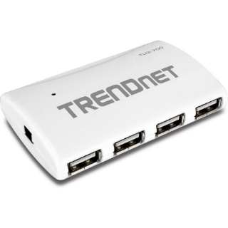 Picture of TRENDnet USB 2.0 7-Port High Speed Hub with 5V/2A Power Adapter, Up to 480 Mbps USB 2.0 connection Speeds, TU2-700