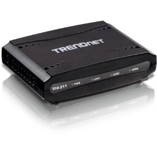 Picture of TRENDnet Mid-Band Coaxial Network Adapter, Supports HomePNA 3.1 Over Coaxial Cables, Supports Deployment For Digital TV, High Speed Internet And VoIP Single-Access Subscription, Black, TPA-311