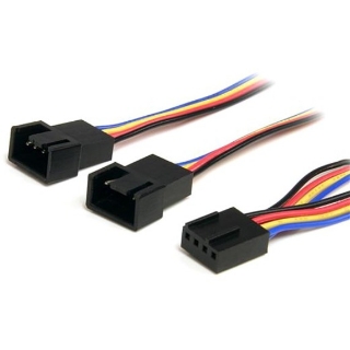 Picture of Star Tech.com 12in 4 Pin PWM Fan Extension Power Y Cable - F/M