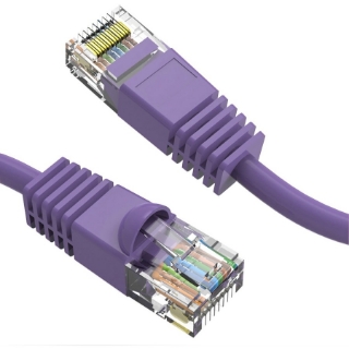 Picture of Axiom 1FT CAT6 550mhz Patch Cable Molded Boot (Purple)