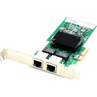 Picture of AddOn Intel E1G42ET Comparable 10/100/1000Mbs Dual Open RJ-45 Port 100m PCIe x4 Network Interface Card