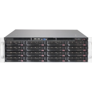 Picture of Supermicro SuperChassis 836BE1C-R1K03JBOD Drive Enclosure - 12Gb/s SAS Host Interface - 3U Rack-mountable - Black