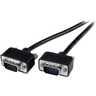 Picture of StarTech.com Thin Coax High Res VGA Monitor Cable with LP Connectors - SVGA - Low Profile Connectors - HD15 (M) - HD15(M)