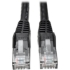 Picture of Tripp Lite 10ft Cat6 Gigabit Snagless Molded Patch Cable RJ45 M/M Black 10'