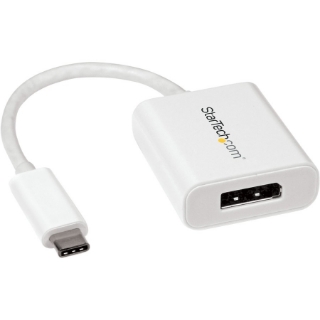 Picture of StarTech.com USB C to DisplayPort Adapter - USB Type-C to DP Adapter for USB-C devices such as your 2018 iPad Pro - 4K 60Hz - White