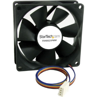 Picture of Star Tech.com 80x25mm Computer Case Fan with PWM - Pulse Width Modulation Connector