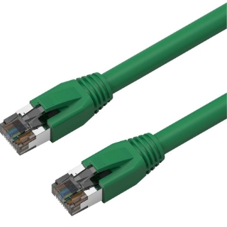 Picture of Axiom 6-inch CAT8 2000mhz S/FTP Shielded Patch Cable Snagless Boot (Green)