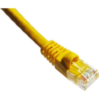 Picture of Axiom 10FT CAT5E 350mhz Patch Cable Molded Boot (Yellow) - TAA Compliant