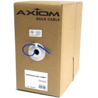 Picture of Axiom CAT5E 24AWG 4-Pair Solid Conductor 350MHz Bulk Cable Spool 1000FT (Orange)