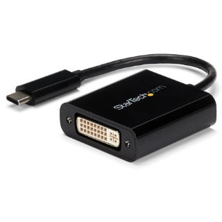 Picture of StarTech.com USB C to DVI Adapter - Thunderbolt 3 Compatible - 1920x1200 - USB-C to DVI Adapter for USB-C devices such as your 2018 iPad Pro - DVI-I Converter