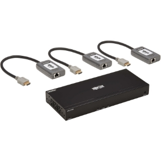 Picture of Tripp Lite HDMI Over Cat6 Extender Kit Splitter/3x Pigtail Receivers 4-Port