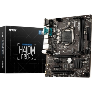 Picture of MSI H410M PROC MATX Motherboard support Intel LGA1200 CPU
