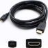 Picture of 6ft HDMI 1.4 Male to Micro-HDMI 1.4 Male Black Cable For Resolution Up to 4096x2160 (DCI 4K)