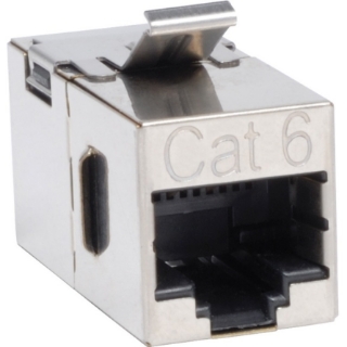 Picture of Tripp Lite Cat6 Straight Through Shielded Modular In-line "Snap-in" Coupler (RJ45 F/F)