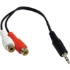 Picture of Axiom 6-inch 3.5mm Stereo to 2 x RCA Stereo Female Y-Cable
