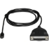 Picture of StarTech.com USB C to Parallel Printer Cable - USB to DB25 - Printer Cable Adapter - USB C Printer Cable - Bus Powered