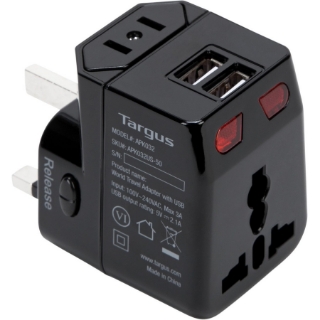 Picture of Targus World Travel Power Adapter with Dual USB Charging Ports