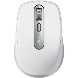 Picture of Logitech MX Anywhere 3 Compact Performance Mouse, Wireless, Comfort, Fast Scrolling, Any Surface, Portable, 4000DPI, Customizable Buttons, USB-C, Bluetooth, Apple Mac, iPad, Windows PC, Linux, Chrome, Pale Gray