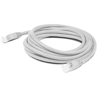 Picture of AddOn 2ft RJ-45 (Male) to RJ-45 (Male) Straight White Cat6A UTP PVC Copper Patch Cable