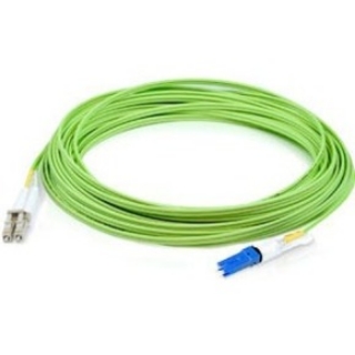 Picture of AddOn 1m LC (Male) to CS (Male) Straight Lime Green OM5 Duplex Fiber OFNR (Riser-Rated) Patch Cable