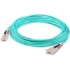 Picture of AddOn 24m SC (Male) to SC (Male) Straight Aqua OM4 Duplex Plenum Fiber Patch Cable