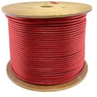 Picture of AddOn 1000ft Non-Terminated Red Cat6A STP Plenum-Rated Copper Patch Cable