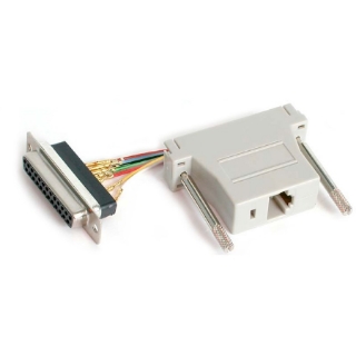 Picture of StarTech.com StarTech.com DB25 to RJ45 Modular Adapter - Serial adapter - DB-25 (F) - RJ-45 (F)