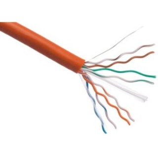 Picture of Axiom CAT6 23AWG 4-Pair Solid Conductor 550MHz Bulk Cable Spool 1000FT (Orange)