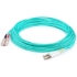 Picture of AddOn 28m LC (Male) to SC (Male) Straight Aqua OM4 Duplex LSZH Fiber Patch Cable