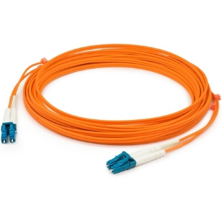 Picture of AddOn 1m LC (Male) to LC (Male) Orange OM2 Duplex Fiber OFNR (Riser-Rated) Patch Cable