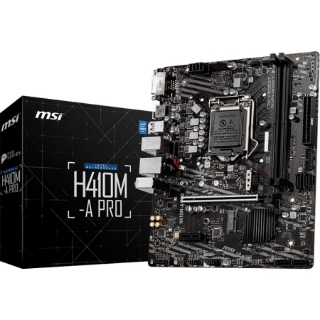 Picture of MSI H410M-A PRO Desktop Motherboard - Intel H410 Chipset - Socket LGA-1200 - Micro ATX