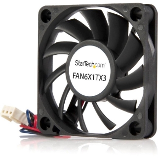 Picture of StarTech.com Replacement 60mm Ball Bearing CPU Case Fan - TX3 Connector - System fan kit - 60 mm