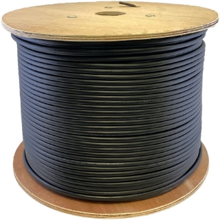 Picture of AddOn 1000ft Non-Terminated Black Cat6 UTP Outdoor Rated Copper Patch Cable
