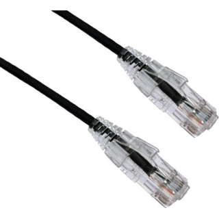 Picture of Axiom 90FT CAT6A BENDnFLEX Ultra-Thin Snagless Patch Cable 650mhz (Black)