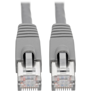 Picture of Tripp Lite Cat6a Ethernet Cable 10G STP Snagless Shielded PoE M/M Gray 2ft