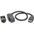 Picture of Tripp Lite USB 3.0 Keystone Panel Mount Coupler Cable F/F Angled 1ft